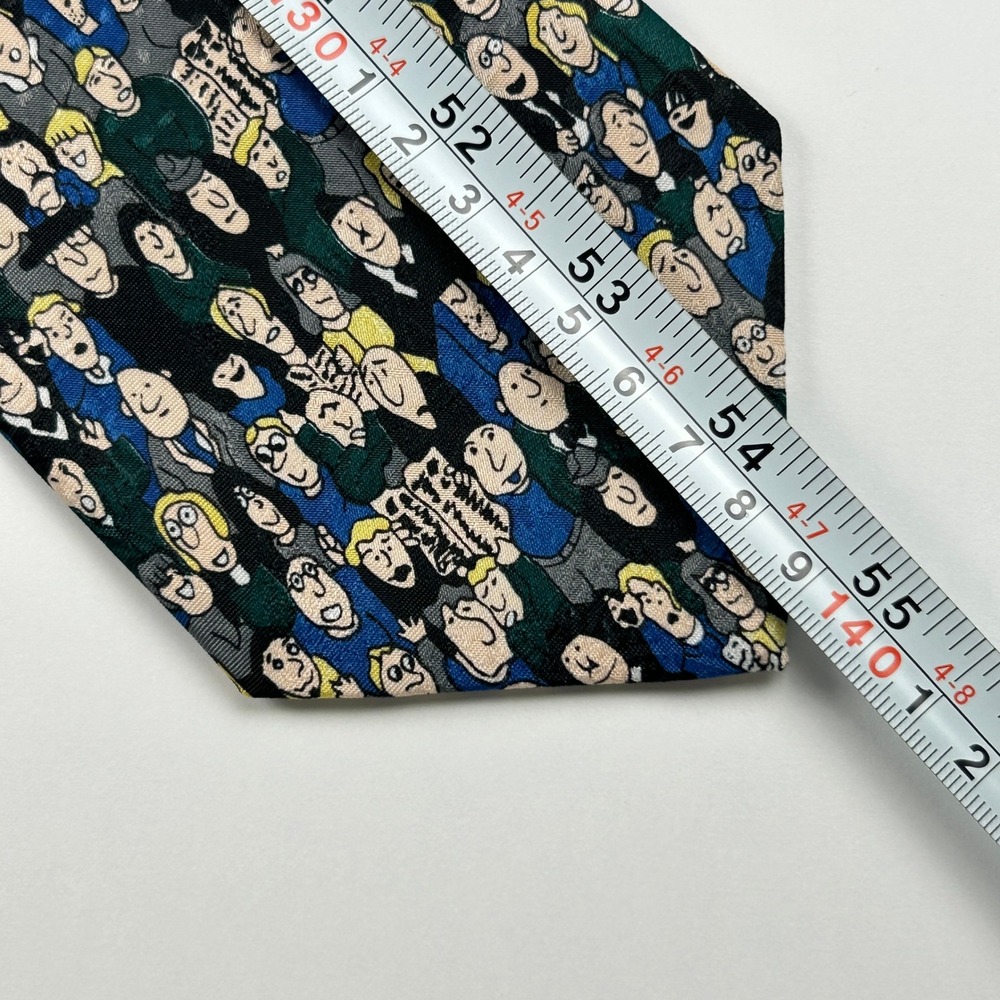 Vintage A. Rogers Air Port Scene Arrivals Departures 100% Polyester Tie Korea - Picture 7 of 7